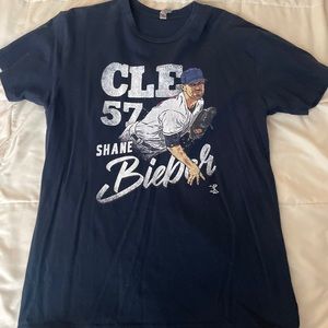 Next Level Apparel Shane Bieber Cleveland Indians Shirt Men’s Medium